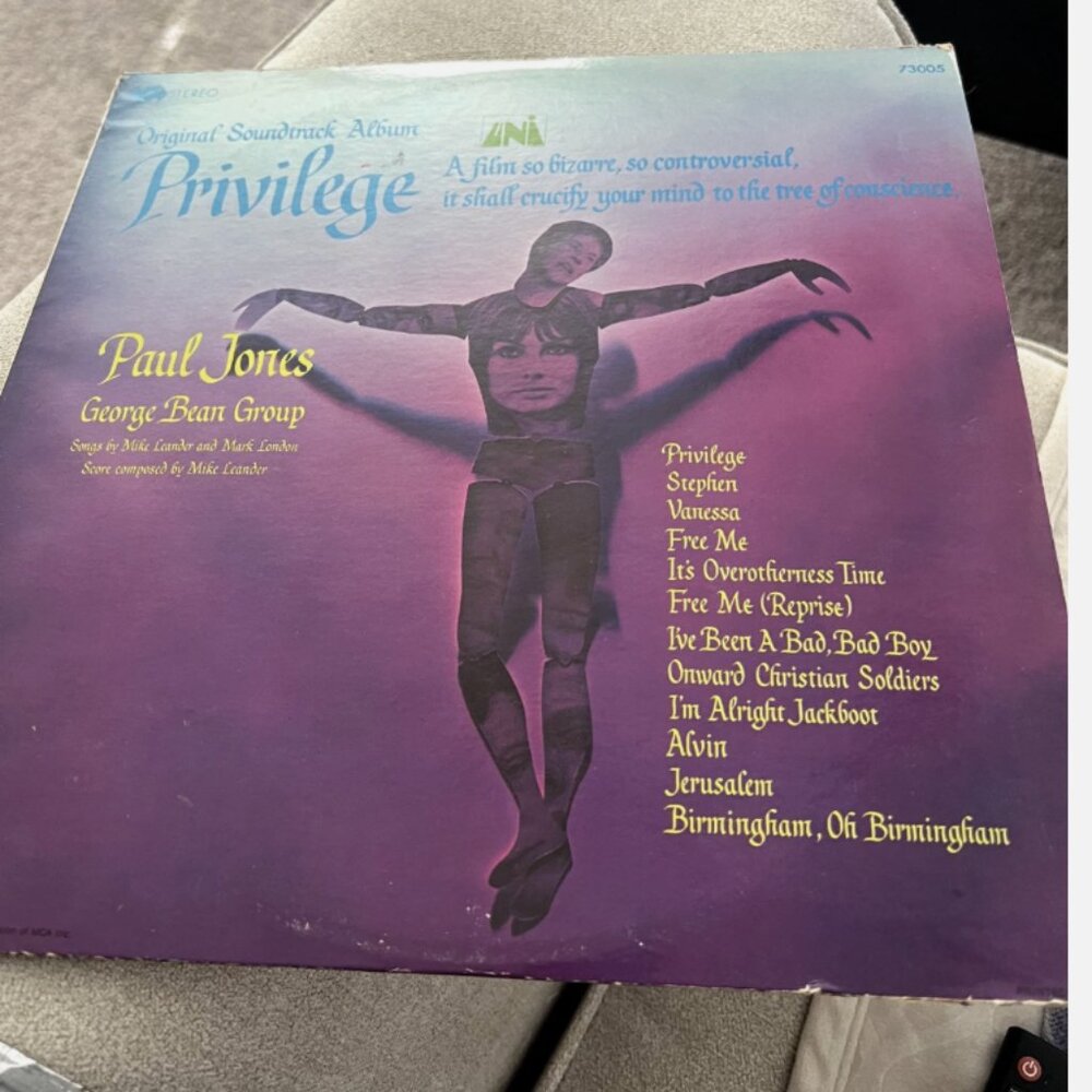 PRIVILEGE - RARE EAST GERMANY ORIGINAL SOUNDTRACK-CONTROVERSIAL FILM - 1967